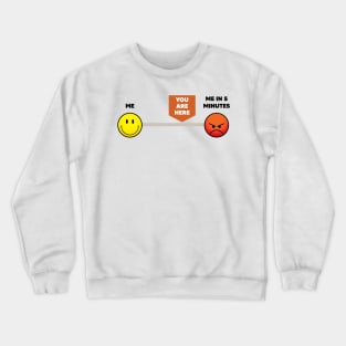 Funny Angry emoji Crewneck Sweatshirt